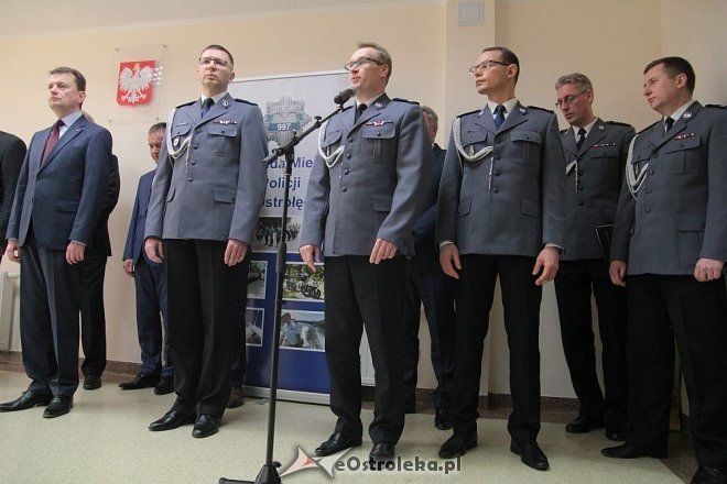 Oficjalne przywitanie nowego komendanta policji w Ostrołęce [23.03.2016] - zdjęcie #12 - eOstroleka.pl