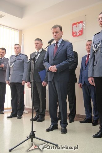 Oficjalne przywitanie nowego komendanta policji w Ostrołęce [23.03.2016] - zdjęcie #5 - eOstroleka.pl