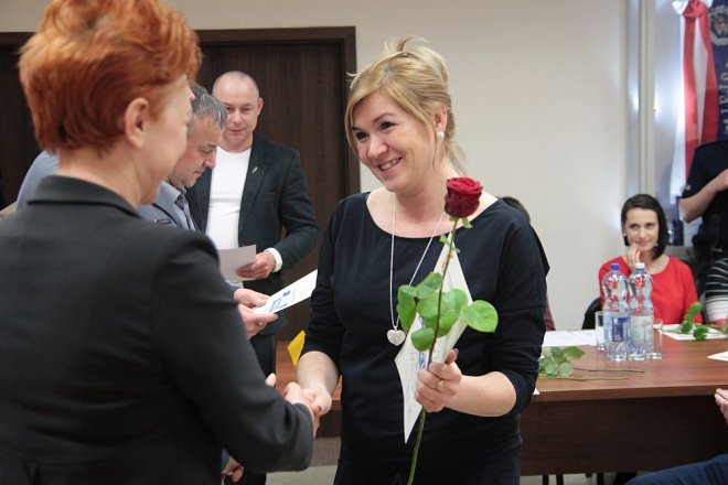 Oficjalne zakończenie XI edycji kursu samoobrony dla kobiet „Bądź Bezpieczna” [12.04.2016] - zdjęcie #9 - eOstroleka.pl