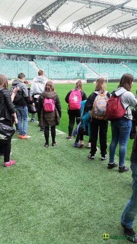 Uczniowie z Kadzidła na stadionie Legii Warszawa [15.04.2016] - zdjęcie #19 - eOstroleka.pl