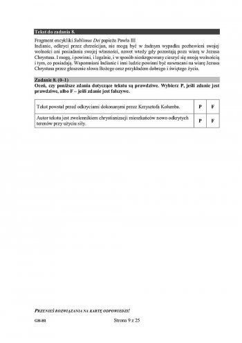 Egzamin gimnazjalny 2016: Historia, wiedza o społeczeństwie [ARKUSZE EGZAMINACYJNE] - zdjęcie #21 - eOstroleka.pl