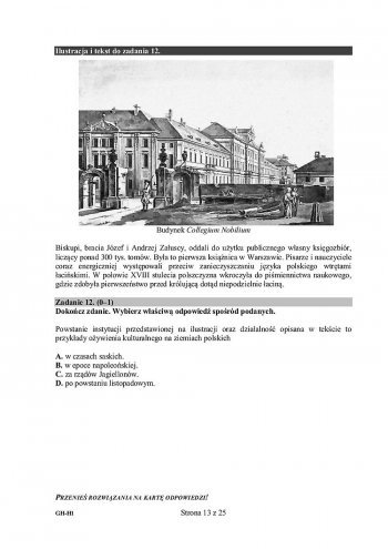 Egzamin gimnazjalny 2016: Historia, wiedza o społeczeństwie [ARKUSZE EGZAMINACYJNE] - zdjęcie #17 - eOstroleka.pl