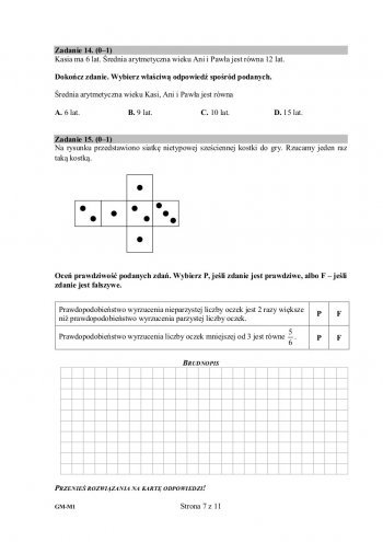 Egzamin gimnazjalny 2016: Matematyka [ARKUSZE EGZAMINACYJNE] - zdjęcie #5 - eOstroleka.pl
