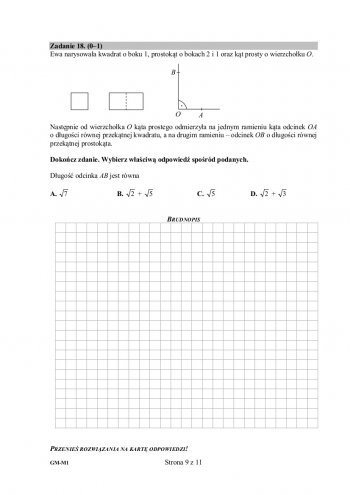 Egzamin gimnazjalny 2016: Matematyka [ARKUSZE EGZAMINACYJNE] - zdjęcie #3 - eOstroleka.pl