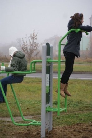 Siłownie pod chmurką w Ostrołęce (06.11.09) - zdjęcie #10 - eOstroleka.pl