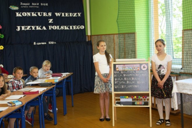 Konkurs wiedzy z języka polskiego w Zespole Szkół SIGiE [08.06.2016] - zdjęcie #4 - eOstroleka.pl