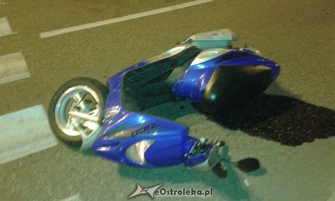 Wypadek motocyklisty w centrum Ostrołęki [ZDJĘCIA] - zdjęcie #5 - eOstroleka.pl