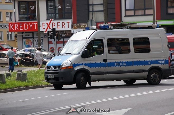 Wypadek na ulicy Kopernika w Ostrołęce [03.08.2016] - zdjęcie #4 - eOstroleka.pl