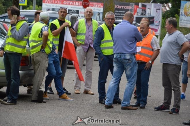 Protest ostrołęckich przewoźników [03.08.2016] - zdjęcie #9 - eOstroleka.pl