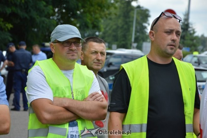 Protest ostrołęckich przewoźników [03.08.2016] - zdjęcie #2 - eOstroleka.pl