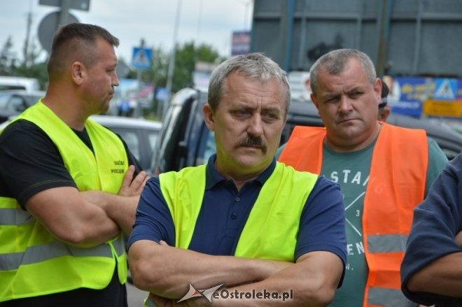 Protest ostrołęckich przewoźników [03.08.2016] - zdjęcie #1 - eOstroleka.pl