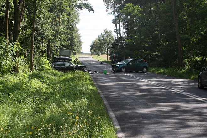 Wypadek w Chrzanowie [08.08.2016] - zdjęcie #1 - eOstroleka.pl