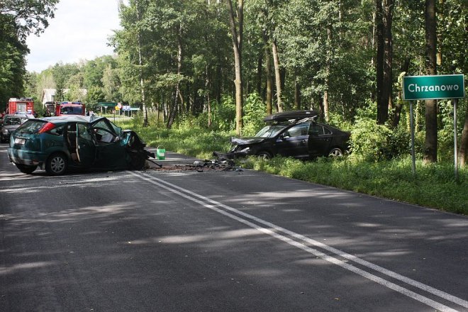 Wypadek w Chrzanowie [08.08.2016] - zdjęcie #3 - eOstroleka.pl