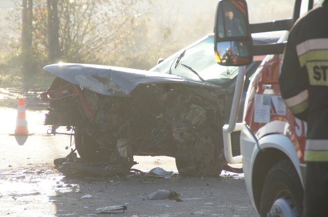 Ostrołęka: „Czołówka” na Targowej. Poszkodowana jedna osoba [ZDJĘCIA] - zdjęcie #12 - eOstroleka.pl