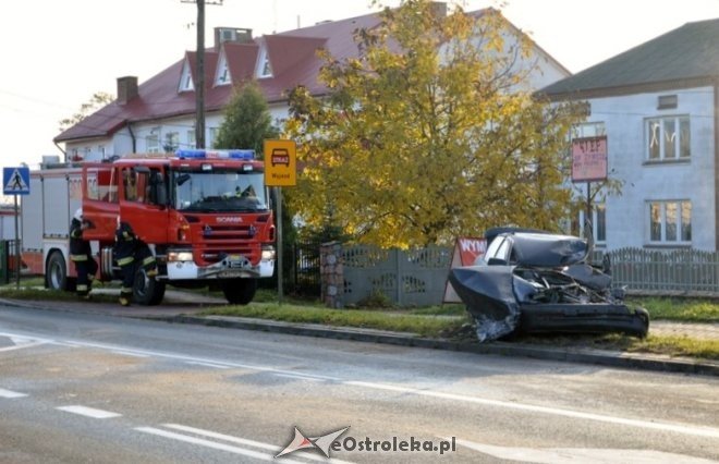 DK 61: Wypadek w Miastkowie [26.10.2016] - zdjęcie #3 - eOstroleka.pl