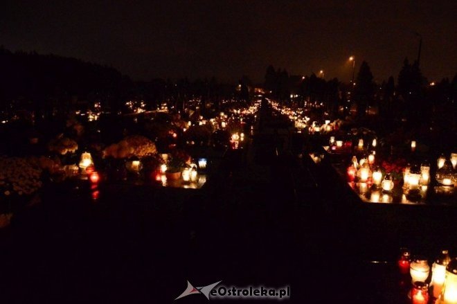 Wszystkich Świętych: Cmentarz nocą [01.11.2016] - zdjęcie #29 - eOstroleka.pl