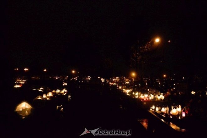 Wszystkich Świętych: Cmentarz nocą [01.11.2016] - zdjęcie #14 - eOstroleka.pl