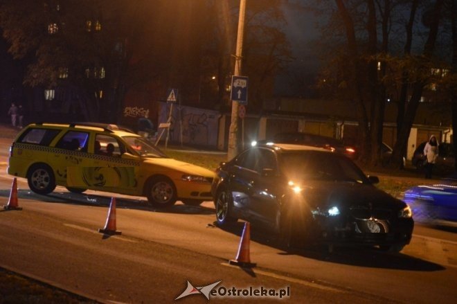 Ostrołęka: Kolizja bmw i taksówki przy Witosa [08.11.2016] - zdjęcie #6 - eOstroleka.pl