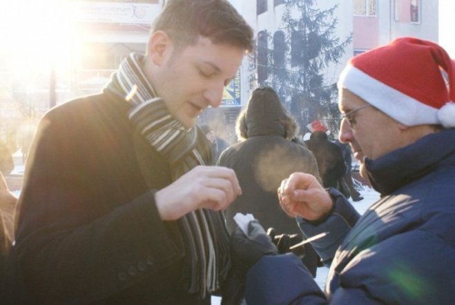 Wigilia Miejska w Ostrołęce (19.12.09) - zdjęcie #41 - eOstroleka.pl