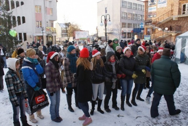 Wigilia Miejska w Ostrołęce (19.12.09) - zdjęcie #65 - eOstroleka.pl