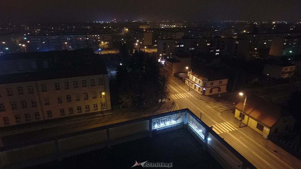 Ostrołęka z lotu ptaka nocą [25.11.2016] - zdjęcie #11 - eOstroleka.pl
