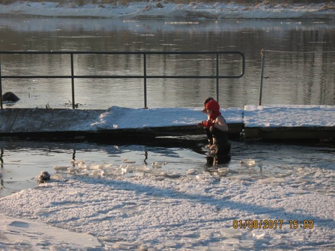 Niedzielna kąpiel Morsów z Ostrołęki [ZDJĘCIA] - zdjęcie #59 - eOstroleka.pl
