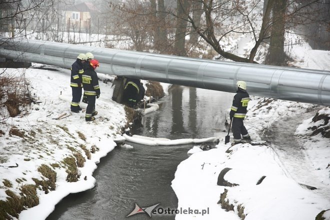 Wyciek ropy do rzeki w Ostrołęce [17.02.2017] - zdjęcie #12 - eOstroleka.pl